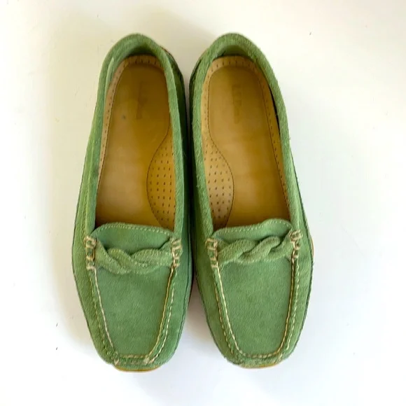 Green Suede Loafers - Picture 4 of 9